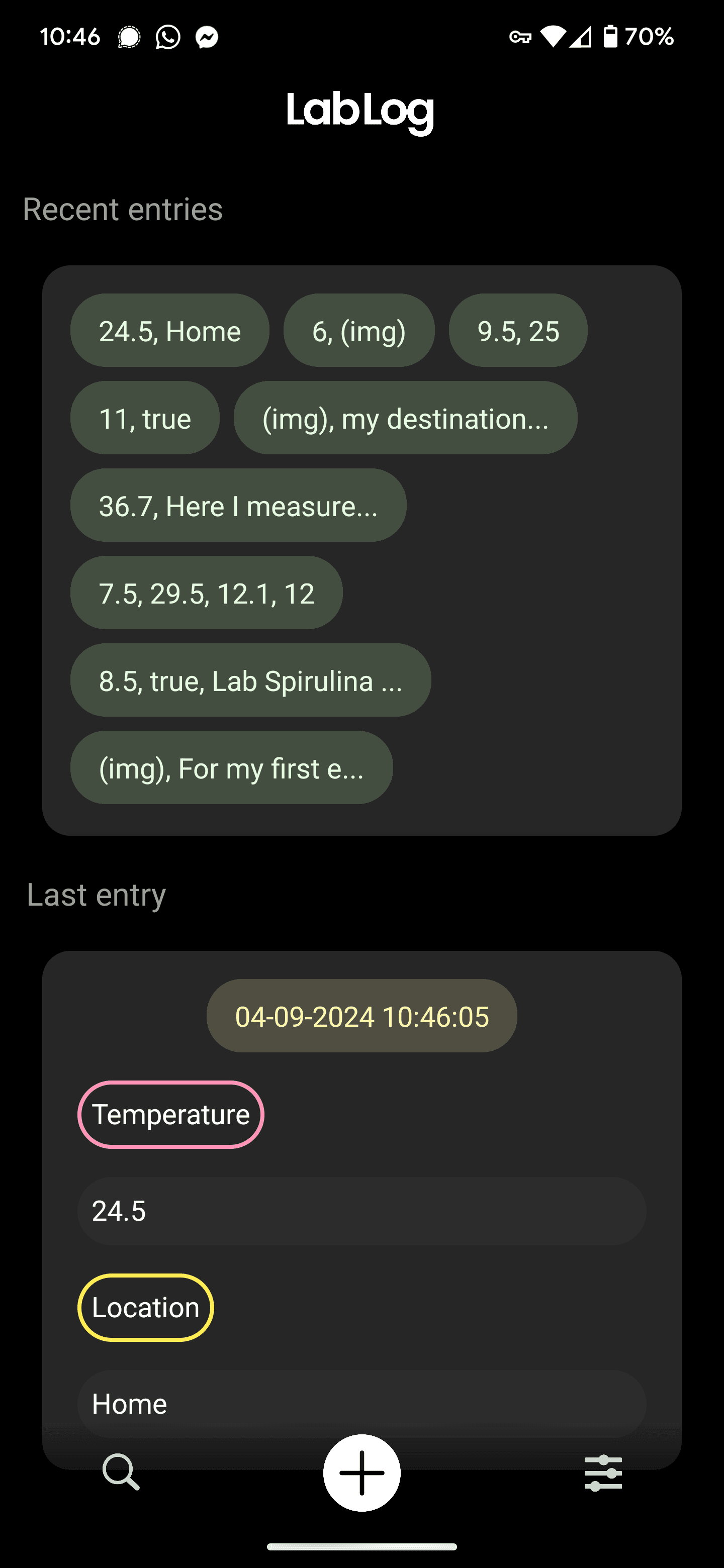 Скриншот 1 — LabLog