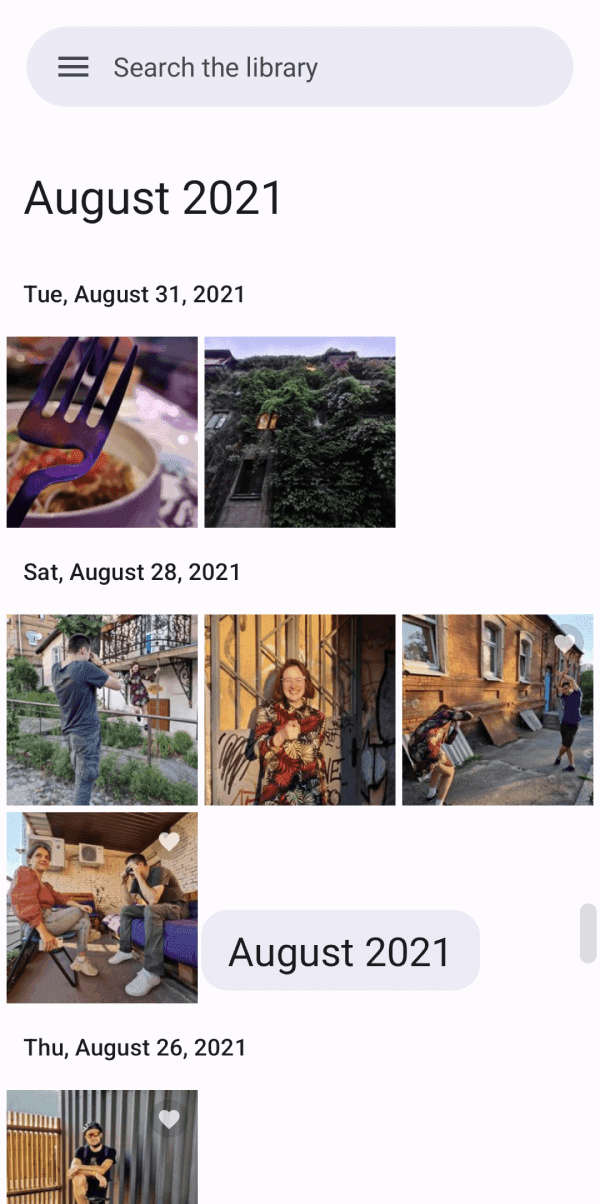 Скриншот 1 — Gallery for PhotoPrism
