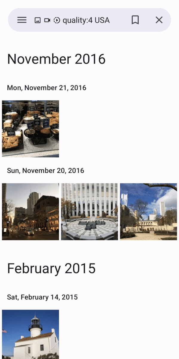 Скриншот 3 — Gallery for PhotoPrism